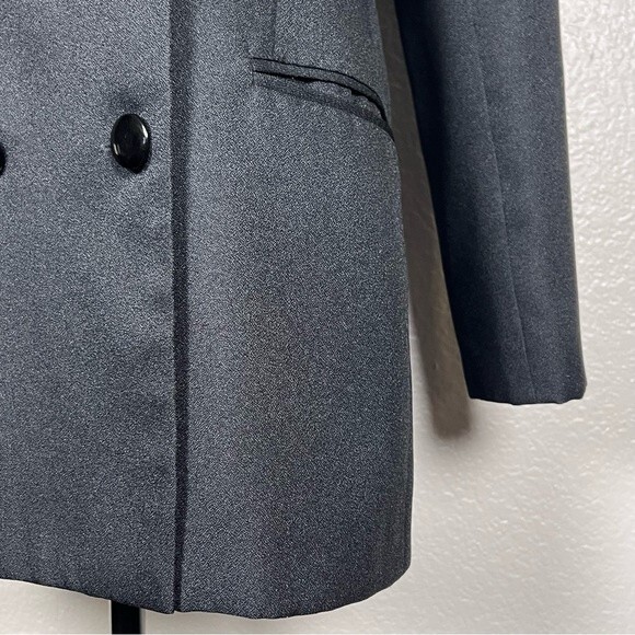 Chad Stevens Sz 10 Business Coat Jacket Women’s Black with 2 Pockets 6 Buttons - Picture 4 of 9